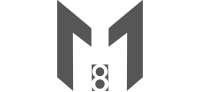 M8 Logo grigio rettangolare